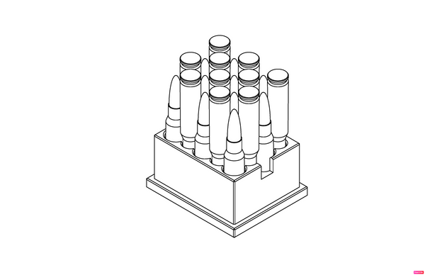 FAST LOADING AMMO TRAYS - ALL CALIBERS - Holds 20, 30 or 50 Rounds