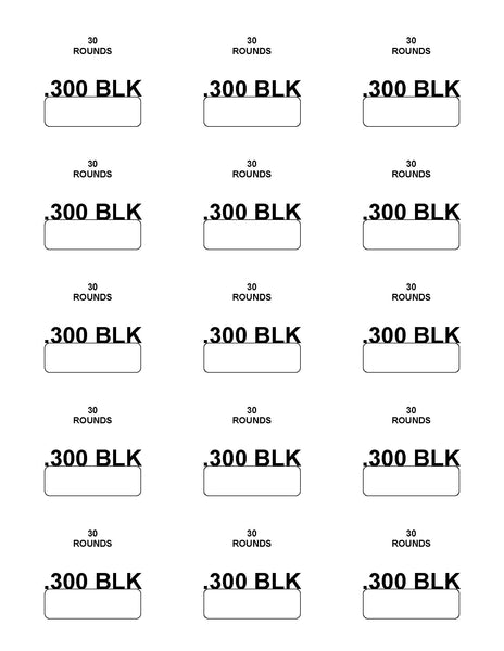 100 Box Bundle: 300 BLACKOUT - YOU GET 5.56 X 45 BOXES WITH 300 BLACKOUT COVER UP LABELS