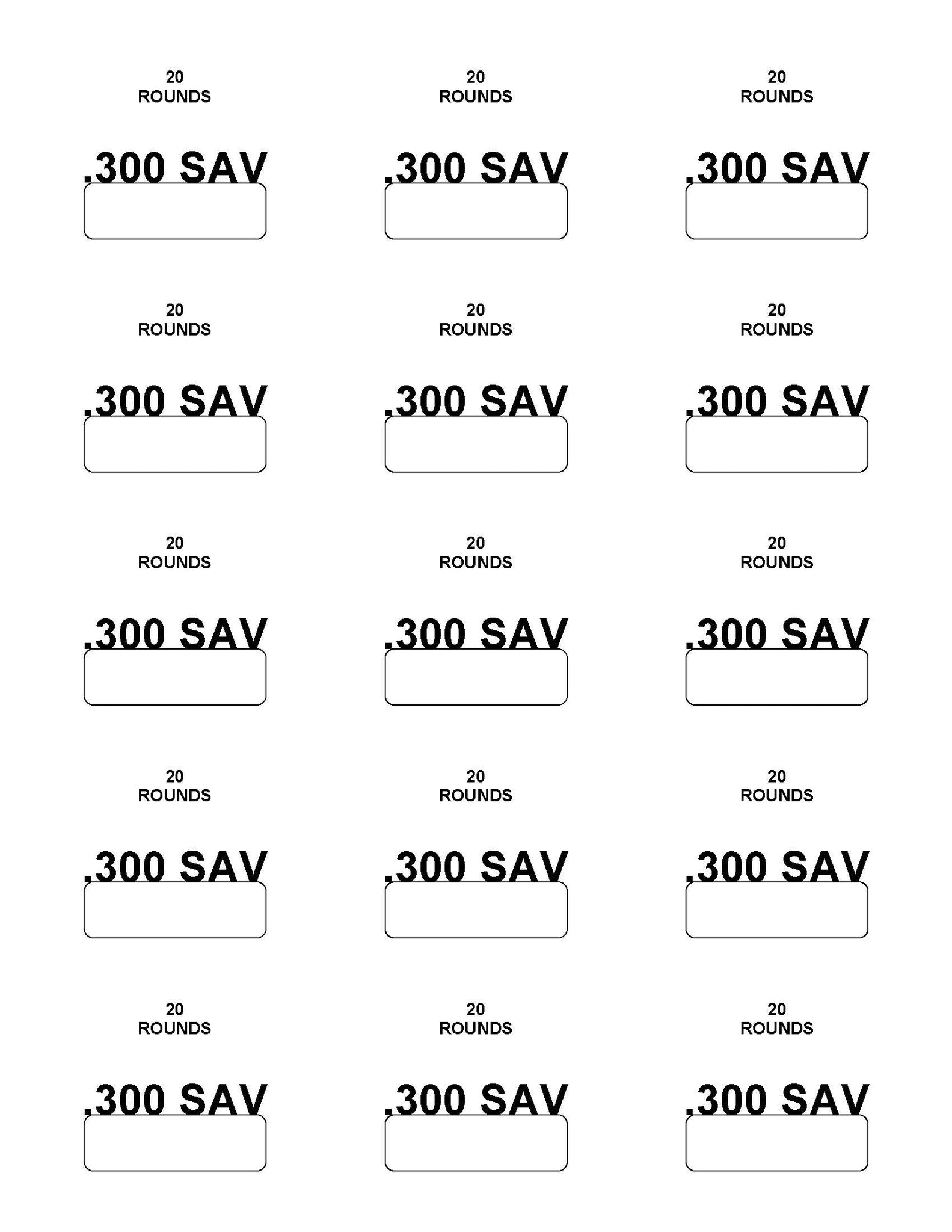 Labels: 300 Savage