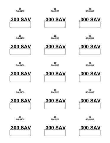 Labels: 300 Savage
