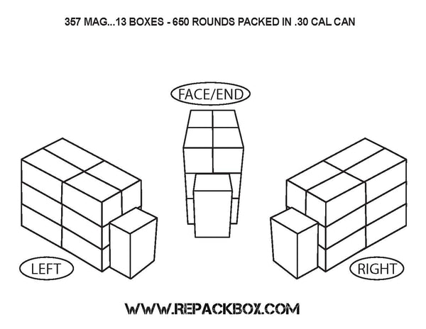 100 Box Bundle: 357 MAGNUM