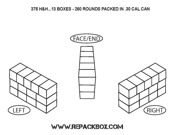 3 Sample Boxes: 375 H&H