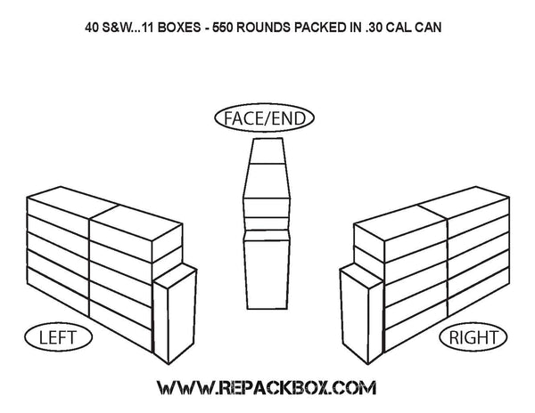 30 Box Kit: 40 S&W