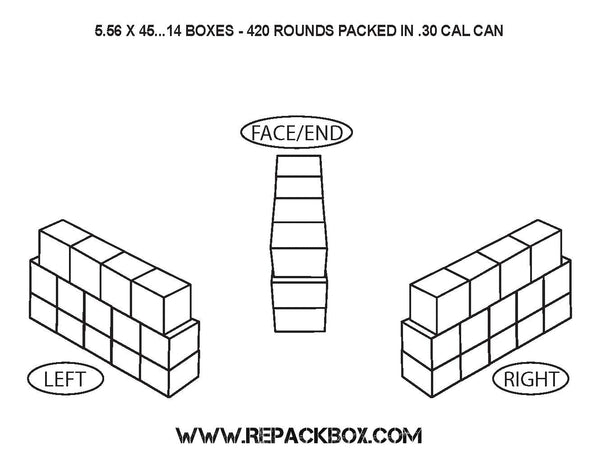 3 Sample Boxes: 300 BLACKOUT - YOU GET 5.56 X 45 BOXES WITH 300 BLACKOUT COVER UP LABELS