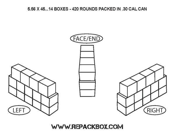 100 Box Bundle: 300 BLACKOUT - YOU GET 5.56 X 45 BOXES WITH 300 BLACKOUT COVER UP LABELS