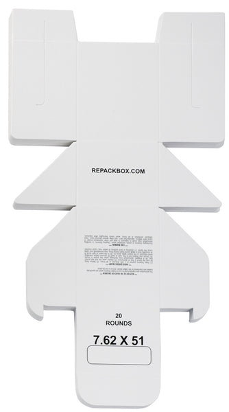 REPACKBOX® 3 SAMPLE BOXES - 8 Rifle Calibers - Holds 30 or 20 Rounds