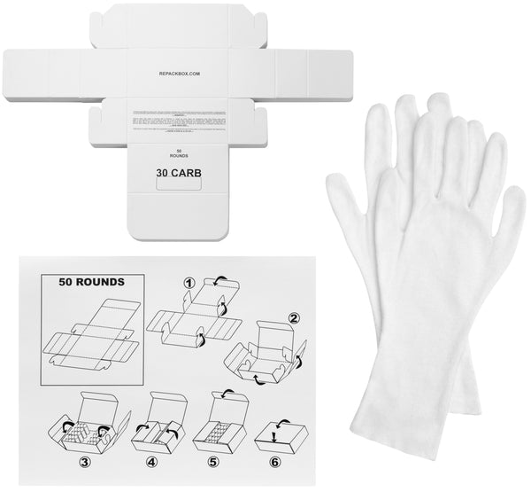 30 BOX KITS - PISTOL CALIBERS - Holds 50 Rounds