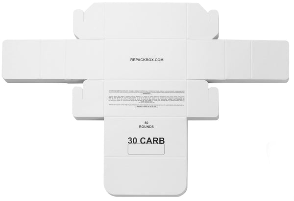 RepackBox 3 sample boxes for 30 carbine ammo