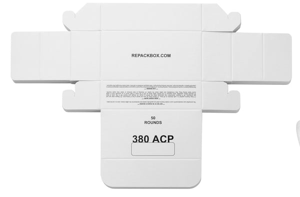 RepackBox 3 sample boxes for 380 ACP ammo