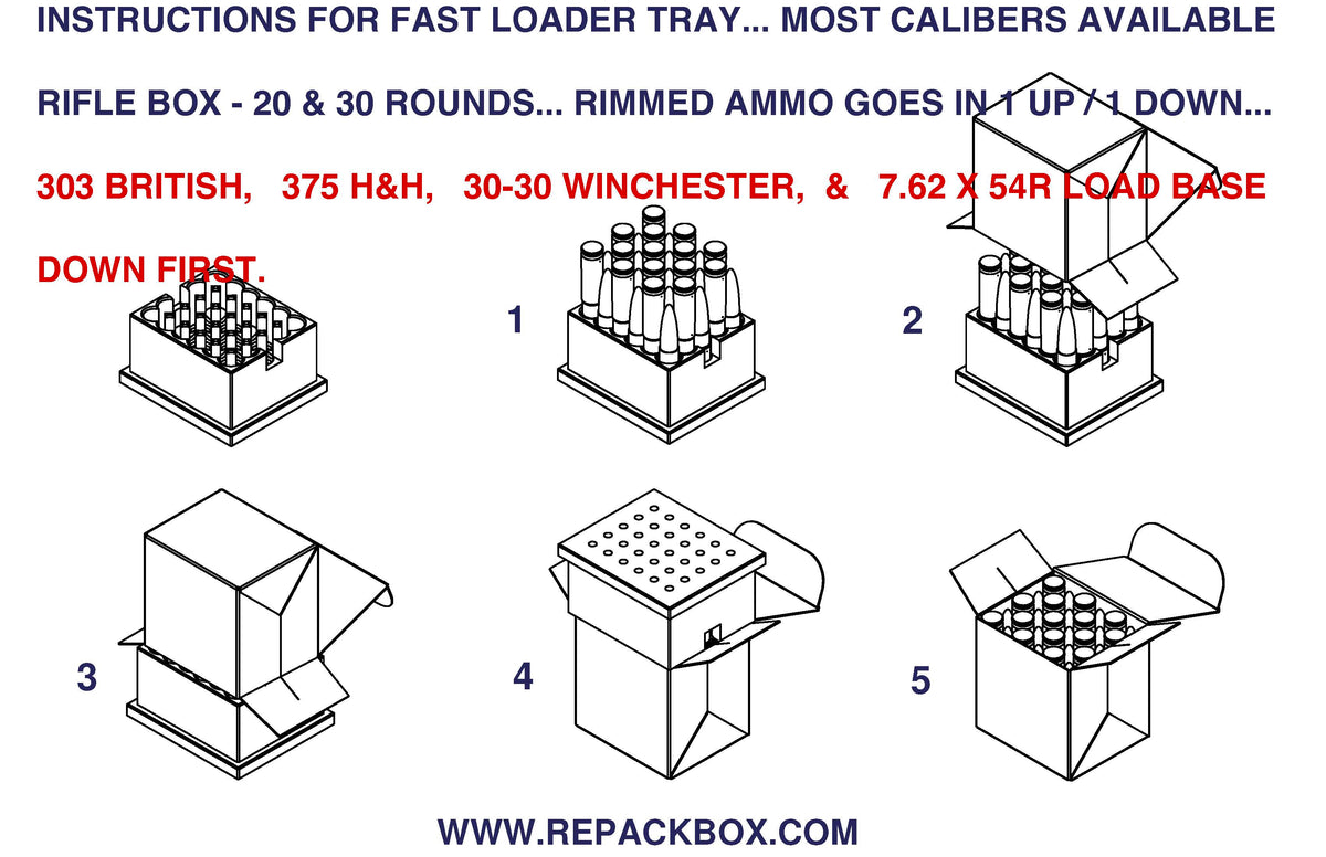Fast Loading Tray: 7.62 X 54R – REPACKBOX®
