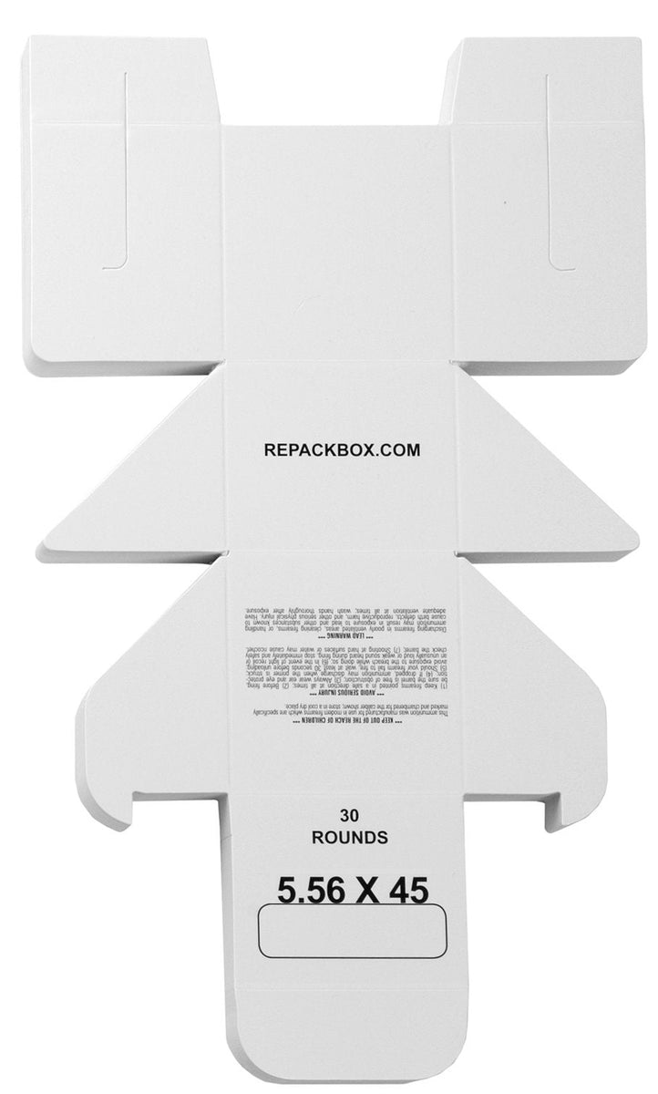 REPACKBOX® 3 SAMPLE BOXES - Military Cardboard 5.56 X 45 Ammo Box Holds ...