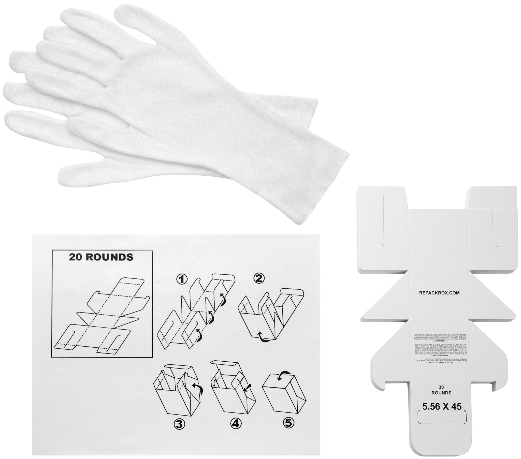 REPACKBOX® 30 BOX KIT - Military Cardboard 5.56 X 45 Ammo Box