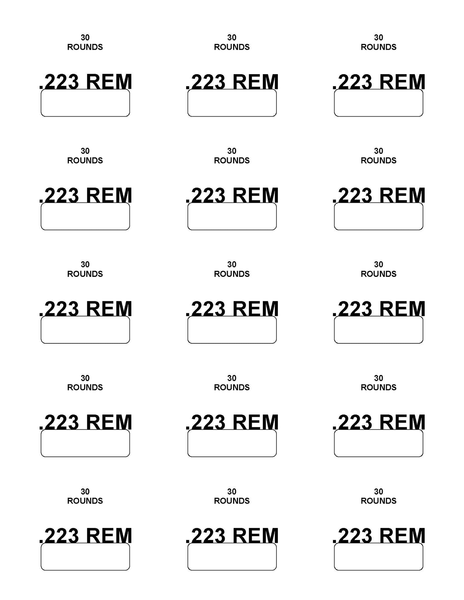 Labels: 223 Remington