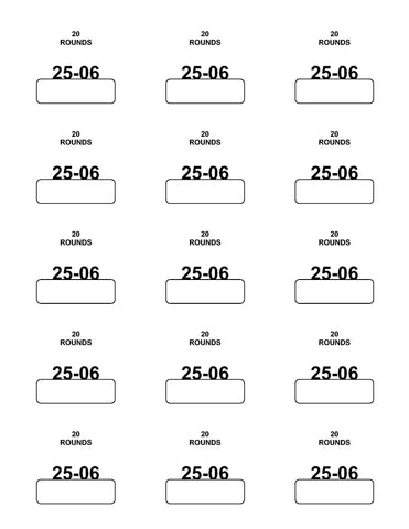 Labels: 25-06 Remington