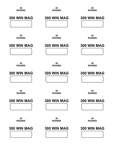 Labels: 300 Winchester Magnum