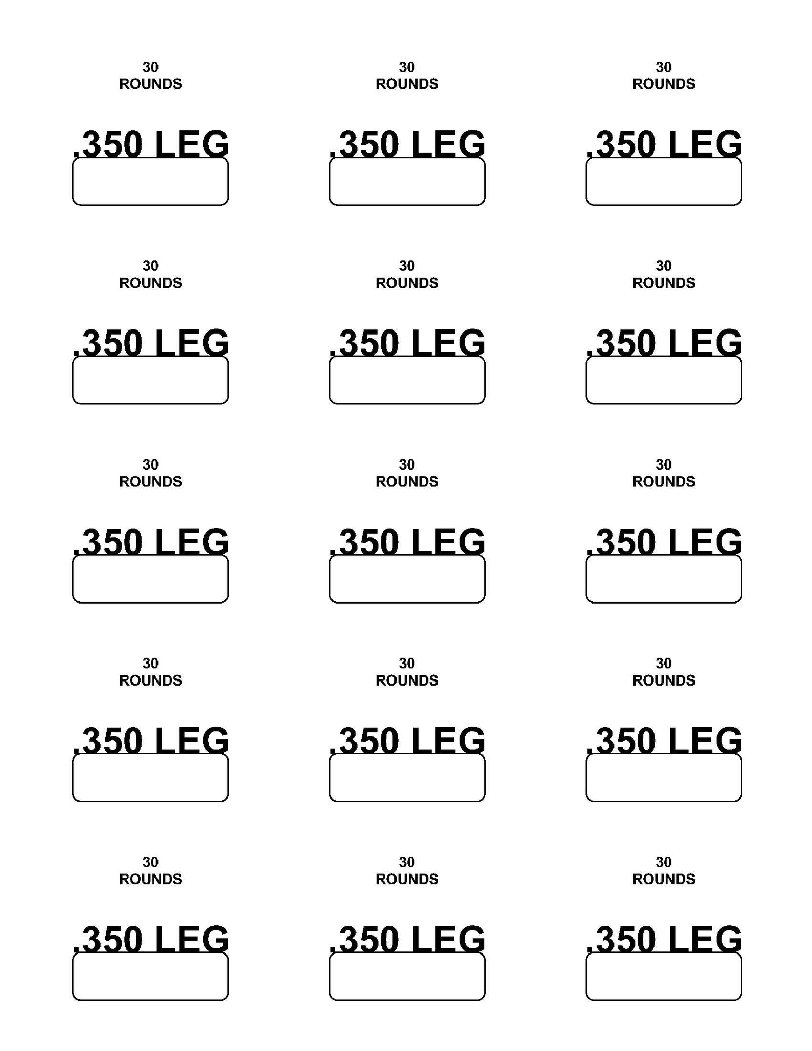 REPACKBOX - Labels: 350 Legend