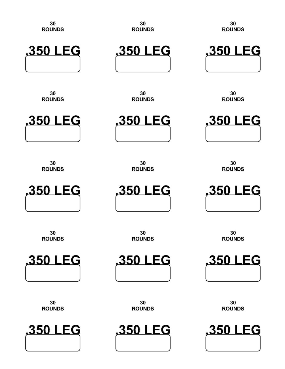 REPACKBOX - Labels: 350 Legend