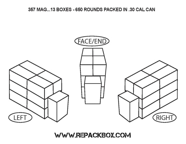 3 Sample Boxes: 357 MAGNUM