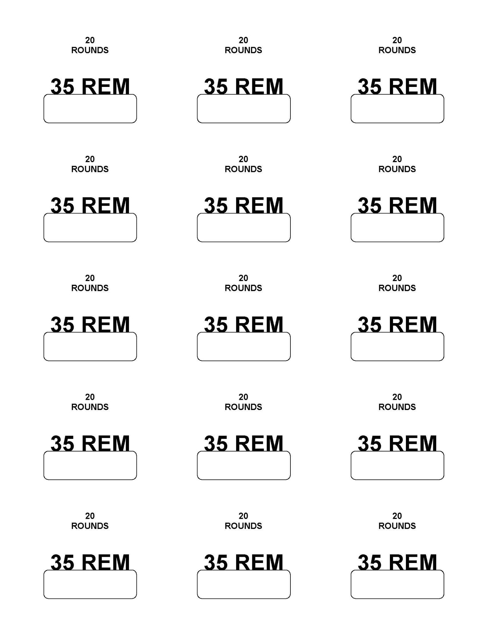 Labels: 35 Remington