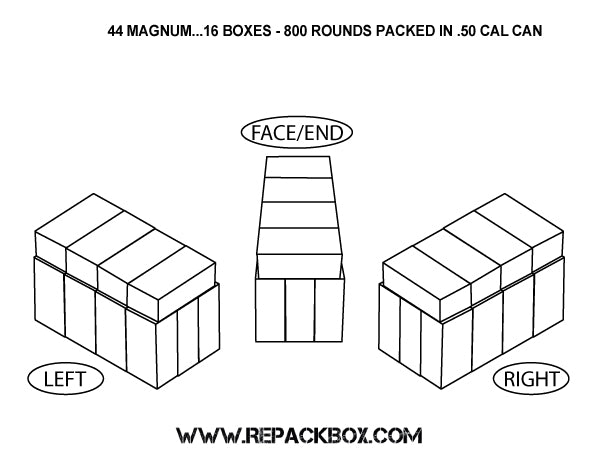 3 Sample Boxes: 44 MAGNUM