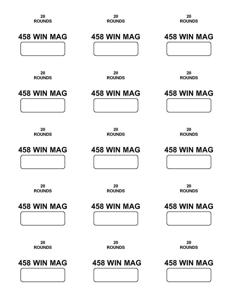 Labels: 458 Winchester Magnum – REPACKBOX