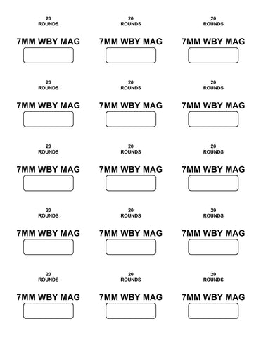 Labels: 7MM Weatherby Magnum