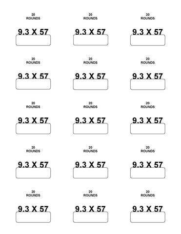 Labels: 9.3 X 57