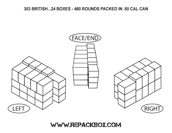 3 Sample Boxes: 303 BRITISH
