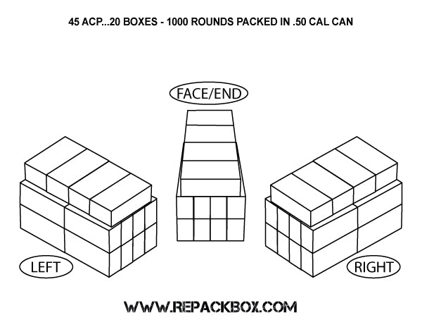 3 Sample Boxes: 45 ACP
