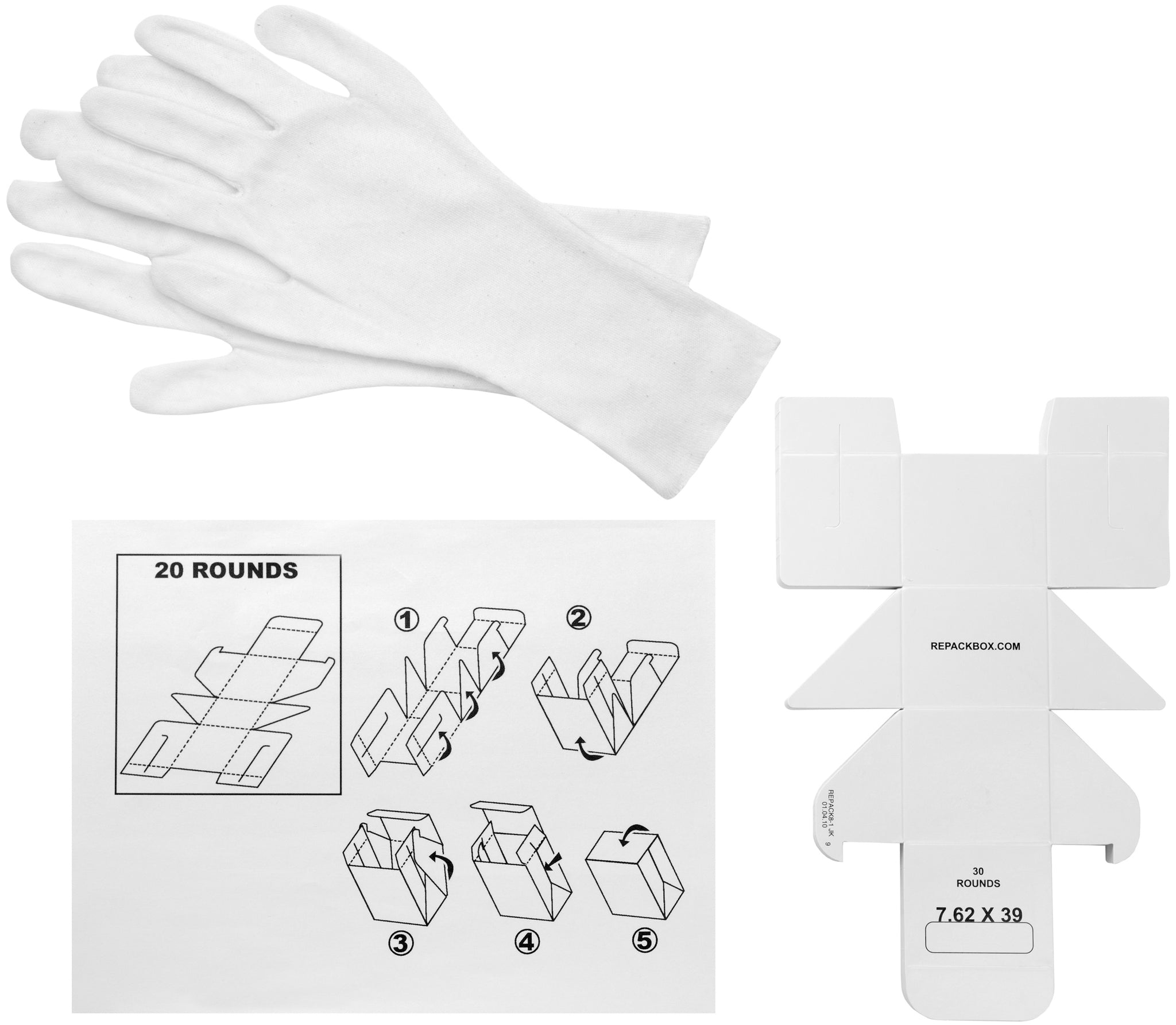 REPACKBOX® 100 BOX BUNDLE - 7 Rifle Calibers - Holds 30 or 20 Rounds